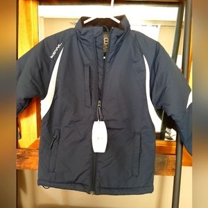 Kewl insulated sports/ hockey jacket size small in blue